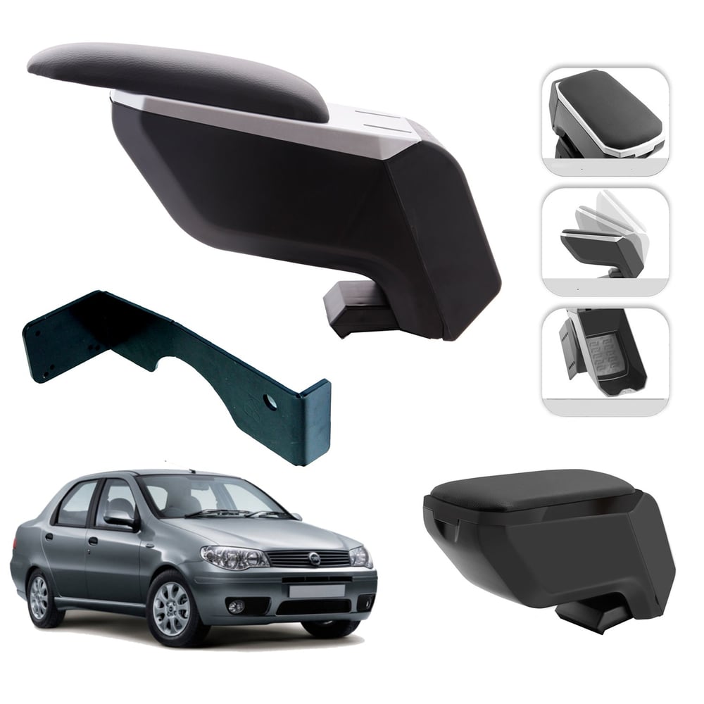 Mis Paket Fiat Albea Delmesiz Çelik Ayaklı Kolçak + Askılı Koku + Micro Fiber Bez + Torpido Süngeri