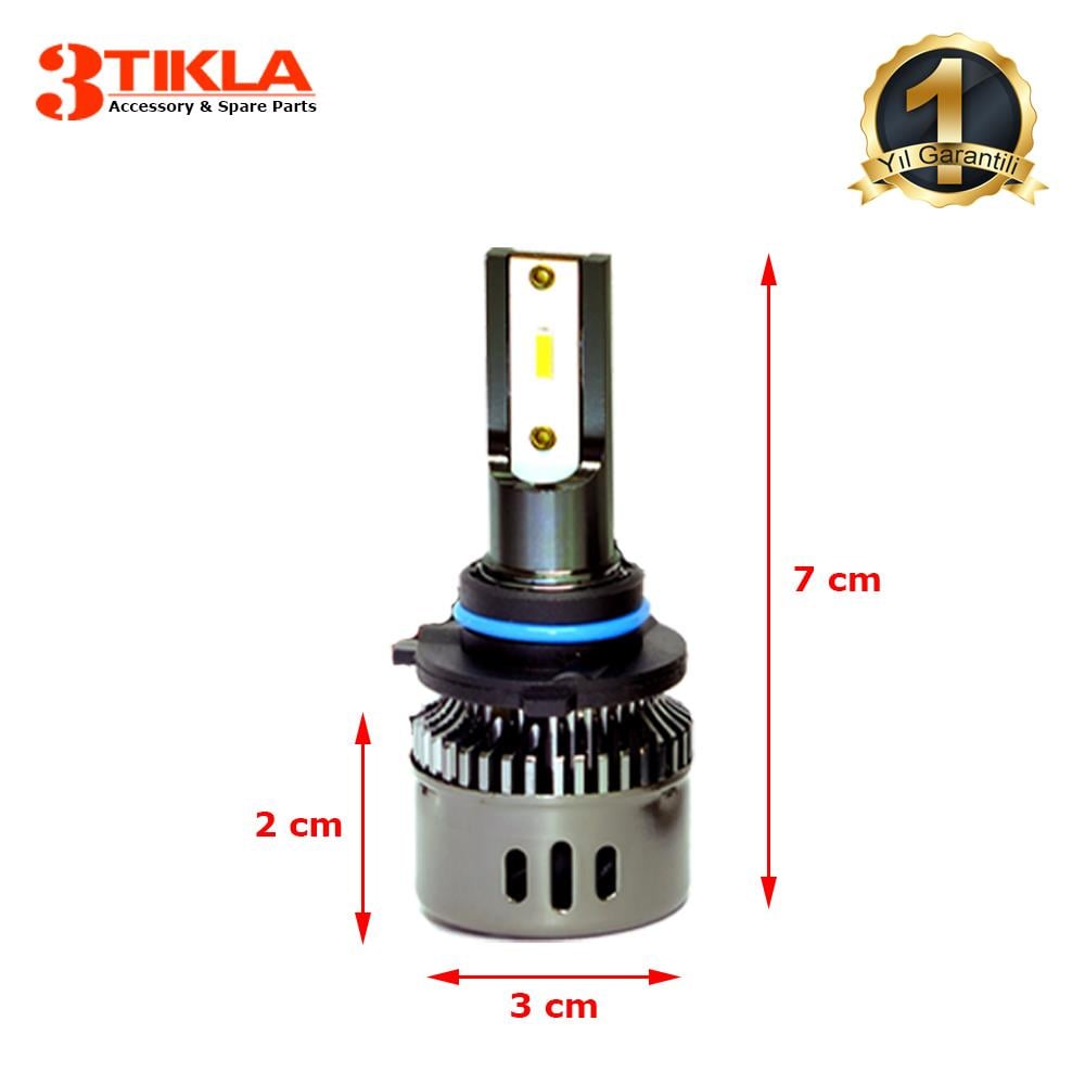 Opel Asra J 2010-2015 Kısa Far Wise Beyaz H7 Mini Led Xenon Şimşek Etkili 12000 Lümen