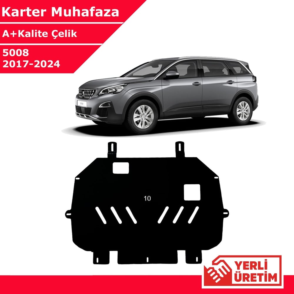 Peugeot 5008 2017-2024 Çelik Karter Muhafaza Çelik Koruma Sacı A+ Kalite Yerli Üretim