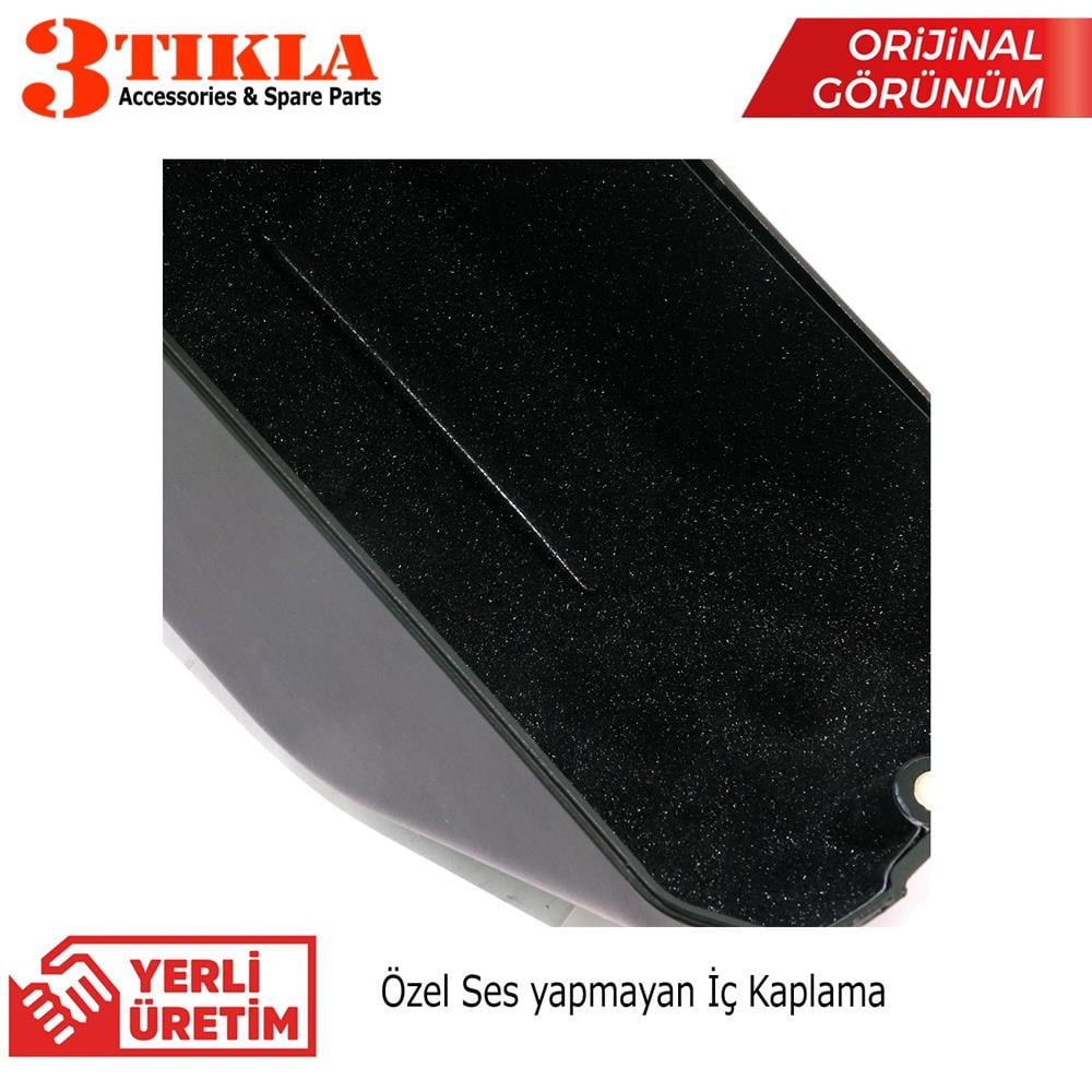 Renault Kangoo 2006 Premium HQ Lüks Delmesiz Çelik Ayaklı Gri-Siyah Kolçak