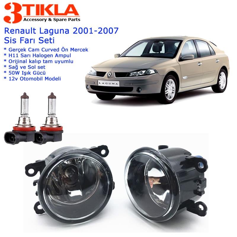Renault Laguna 2003 Sis Farı Set  Oem:  8200074008