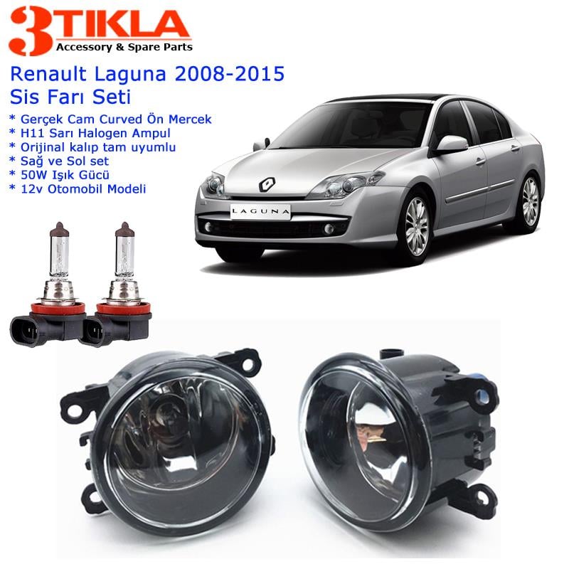 Renault Laguna 2014 Sis Farı Set  Oem:  8200074008
