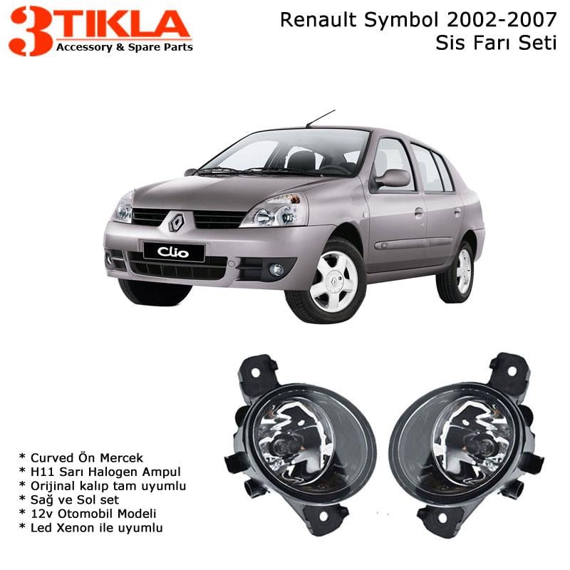 Renault Symbol 2002 Sis Farı Takımı Ampullü Tam uyumlu