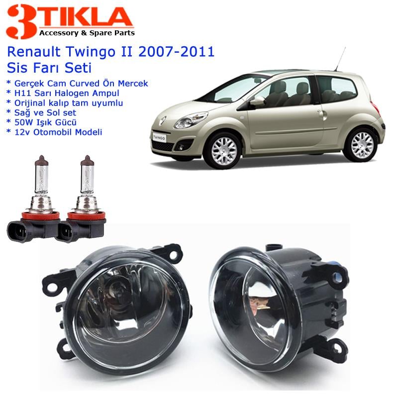Renault Twingo 2010 Sis Farı Set  Oem:  8200074008