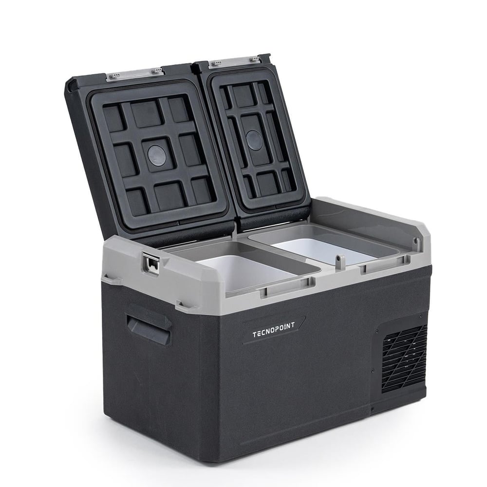 TC21-16 Çift Kapaklı 30 Litre Taşınabilir Araç Buzdolabı 12V/24V/220V Uyumlu