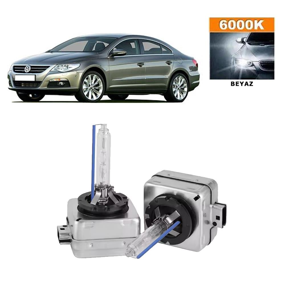 Volkswagen Passat CC 2008-2011 D1S / D1R 6000K Beyaz HID Xenon Ampul 2 Adet