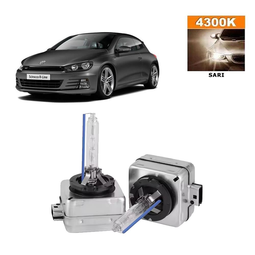 Volkswagen Scirocco 2008-2014 D1S / D1R 4300K Sarı HID Xenon Ampul 2 Adet