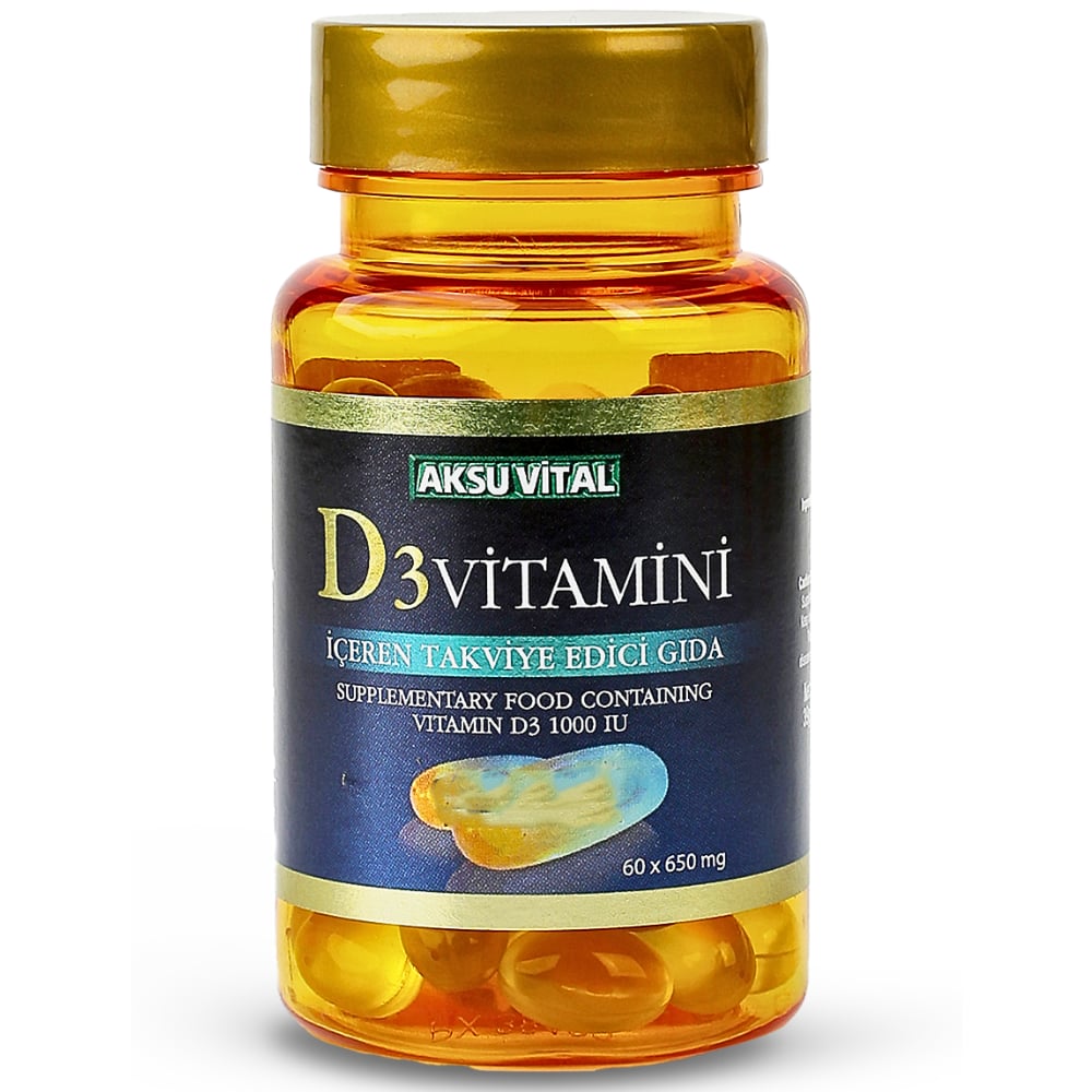 Aksuvital Vitamin D3 60 Softjel