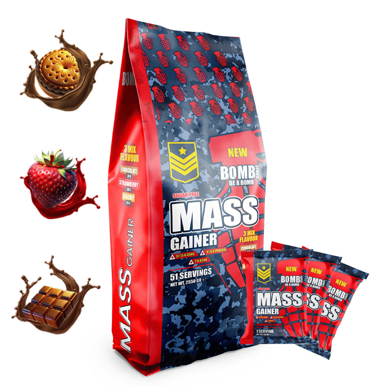 Bomb Series Mass Gainer Şase 3 Mix Flavour 51 Şase 2550 Gr