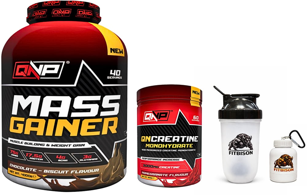 Hacim & Kilo Güç Paketi - 4000Gr Mass Gaıner+300Gr Kreatin+Shaker+maskot Toz Kabı