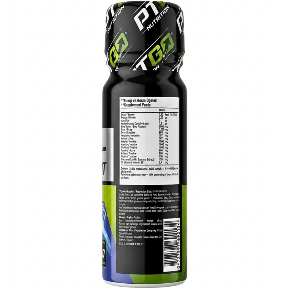PT GO NUTRITION PRE-WORKOUT 1x60 ML SHOT