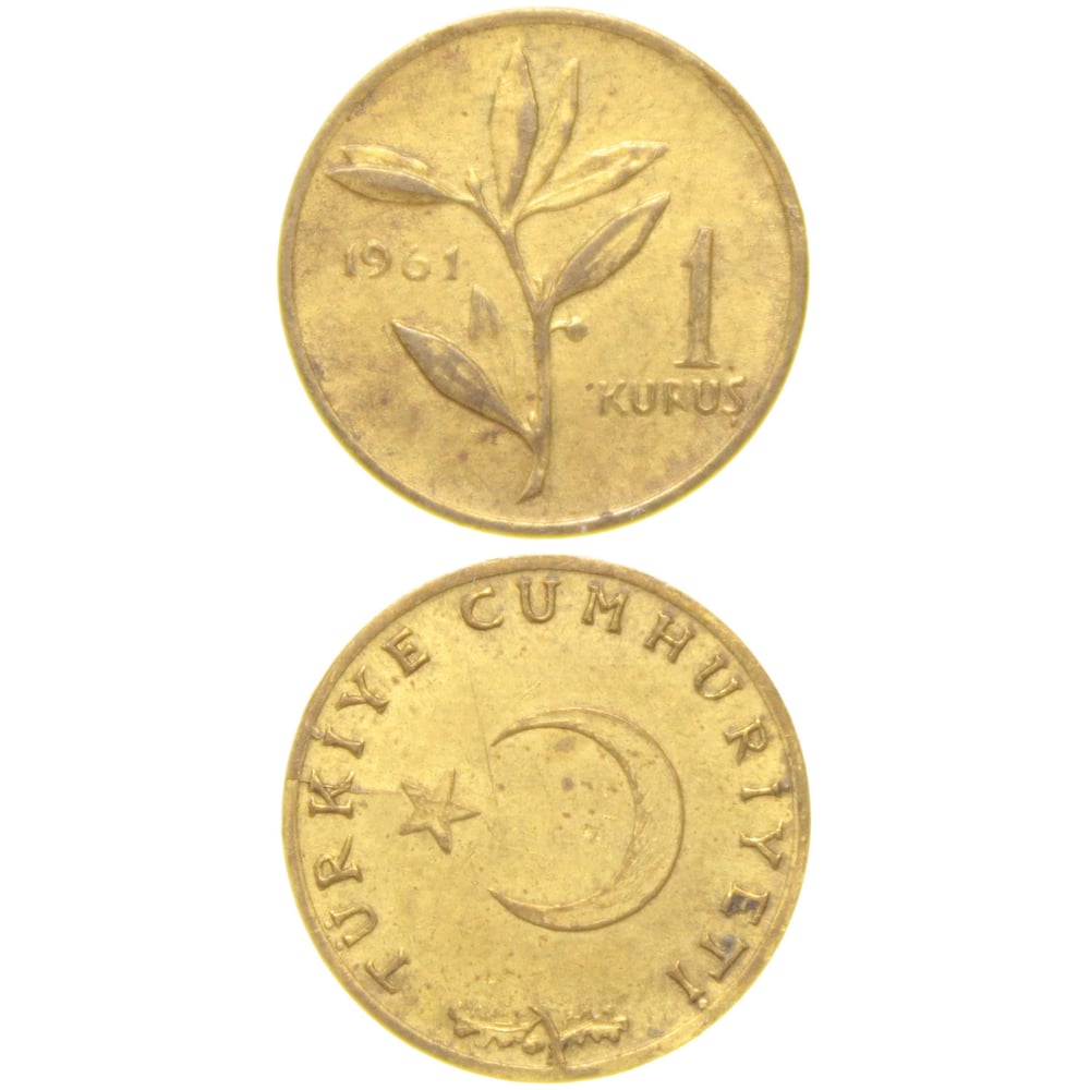 1 Kuruş - 1961  - ÇİL (TCM1)