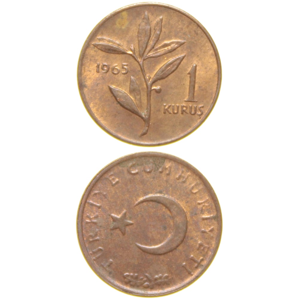 1 Kuruş - 1965  - ÇİL (TCM5)