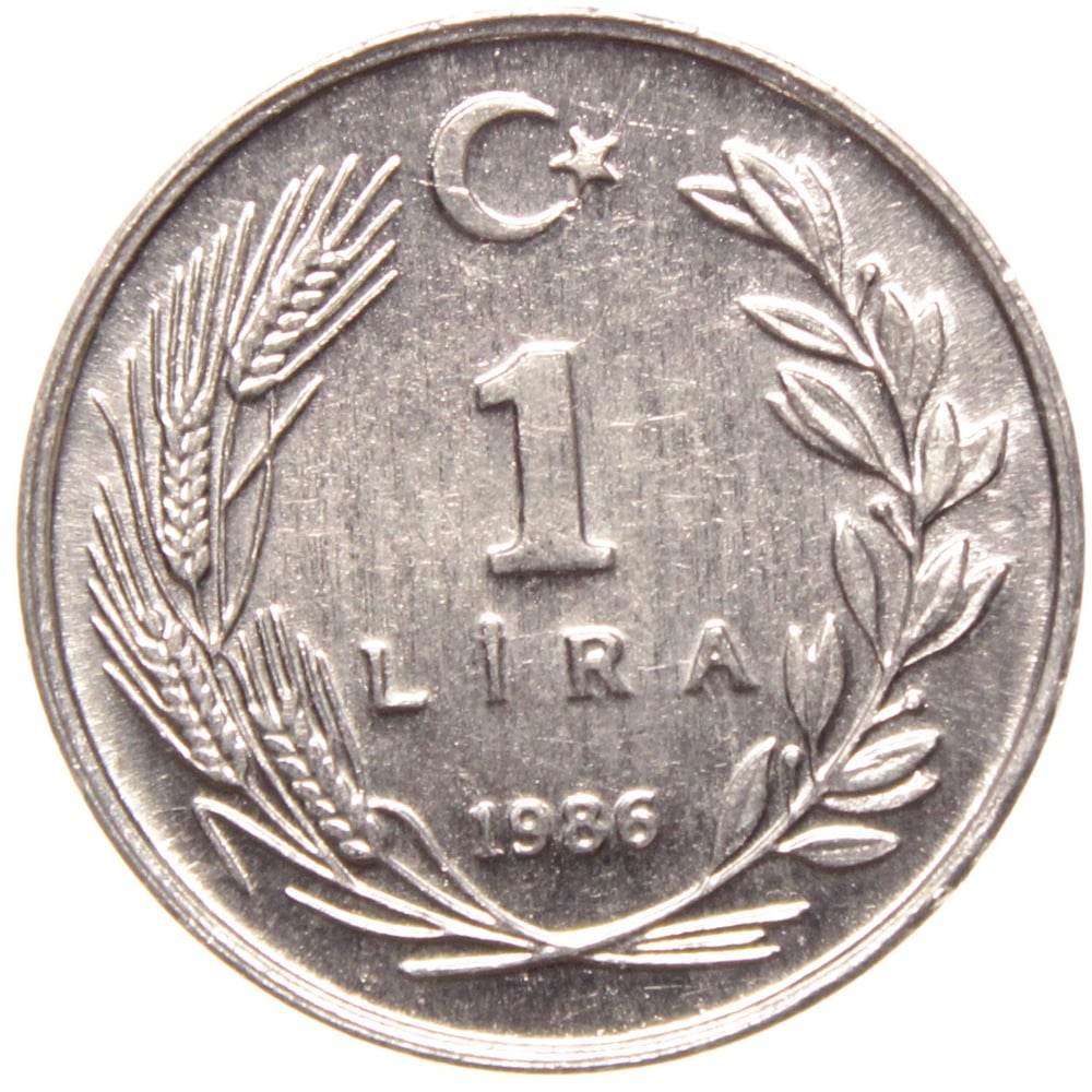 1 Lira - 1986  - ÇİL (TCM15)