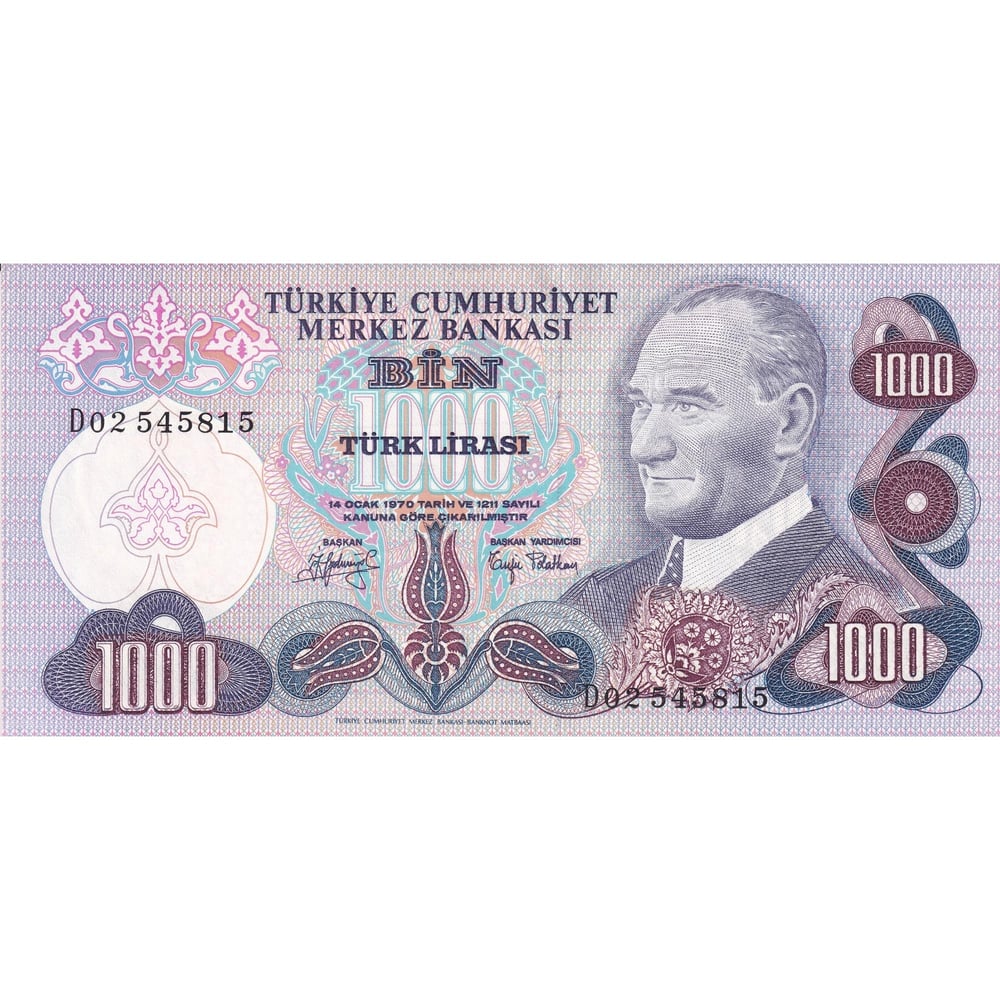 6. Emisyon 2. Tertip 1000 Lira - ÇİL 