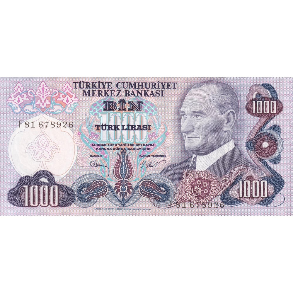 6. Emisyon 3. Tertip 1000 Lira - ÇİL 