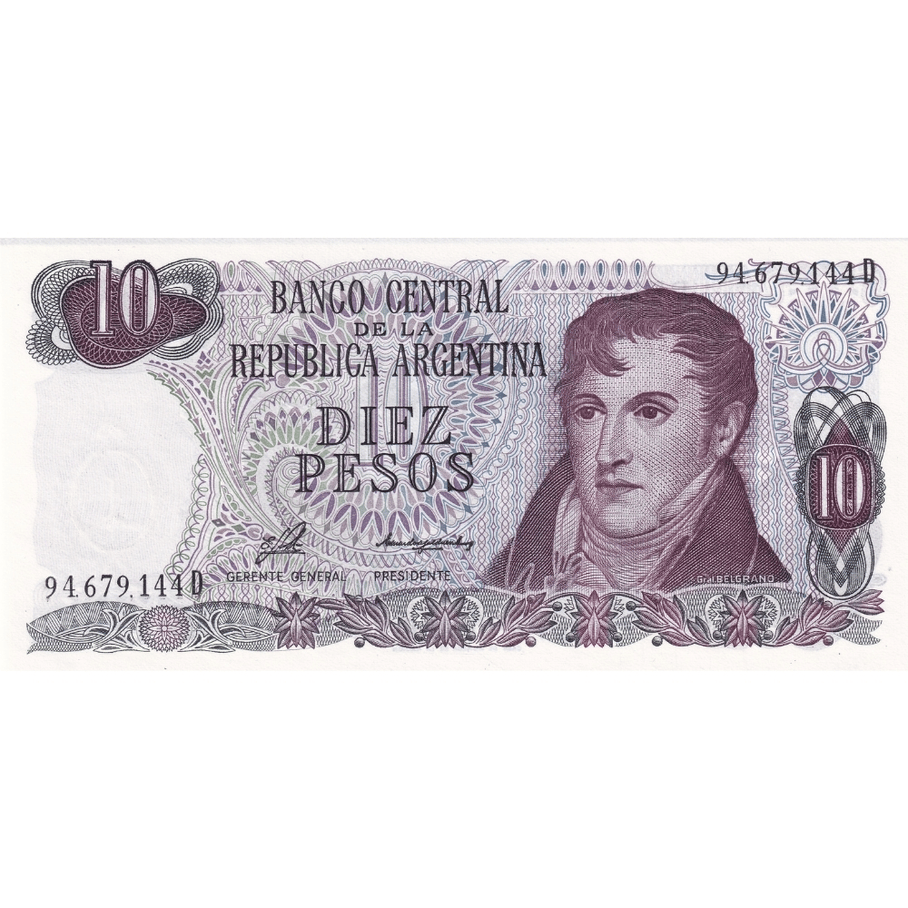 Arjantin 10 Pesos - 1976 - ÇİL