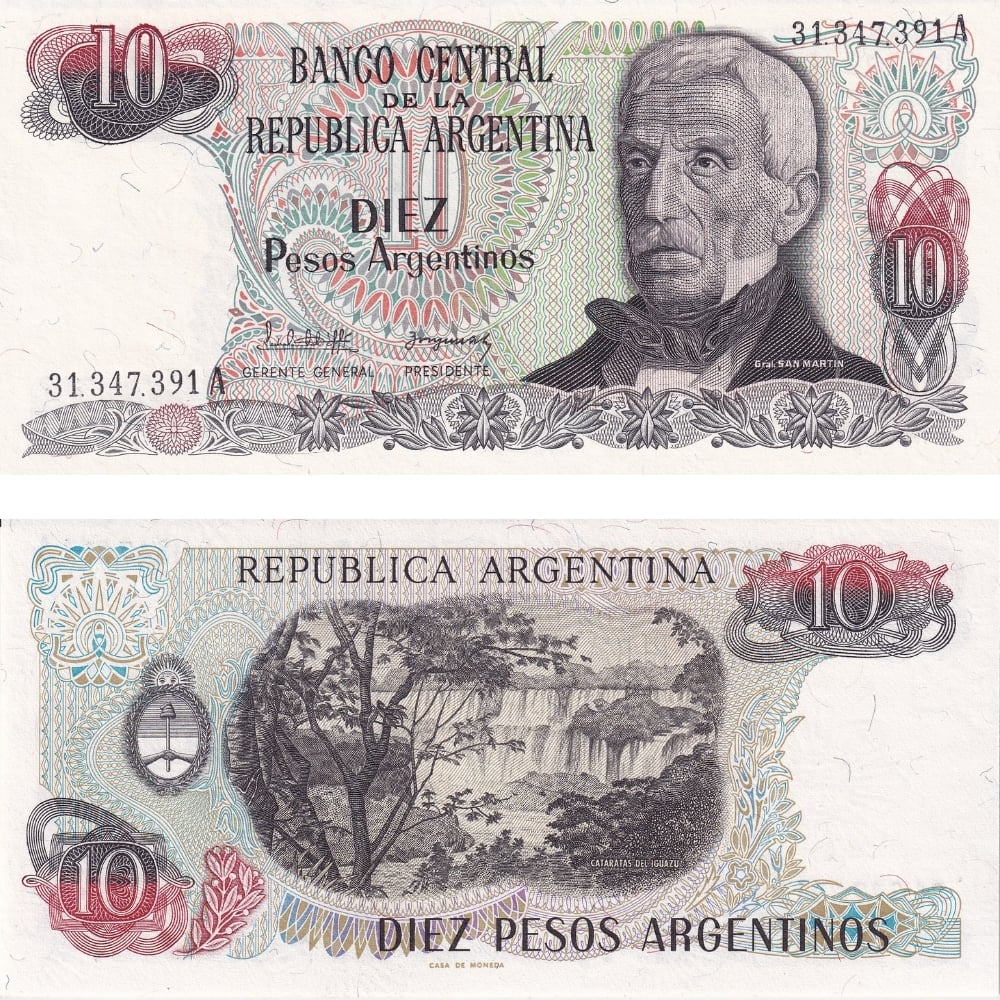 Arjantin 10 Pesos - 1983 - ÇİL