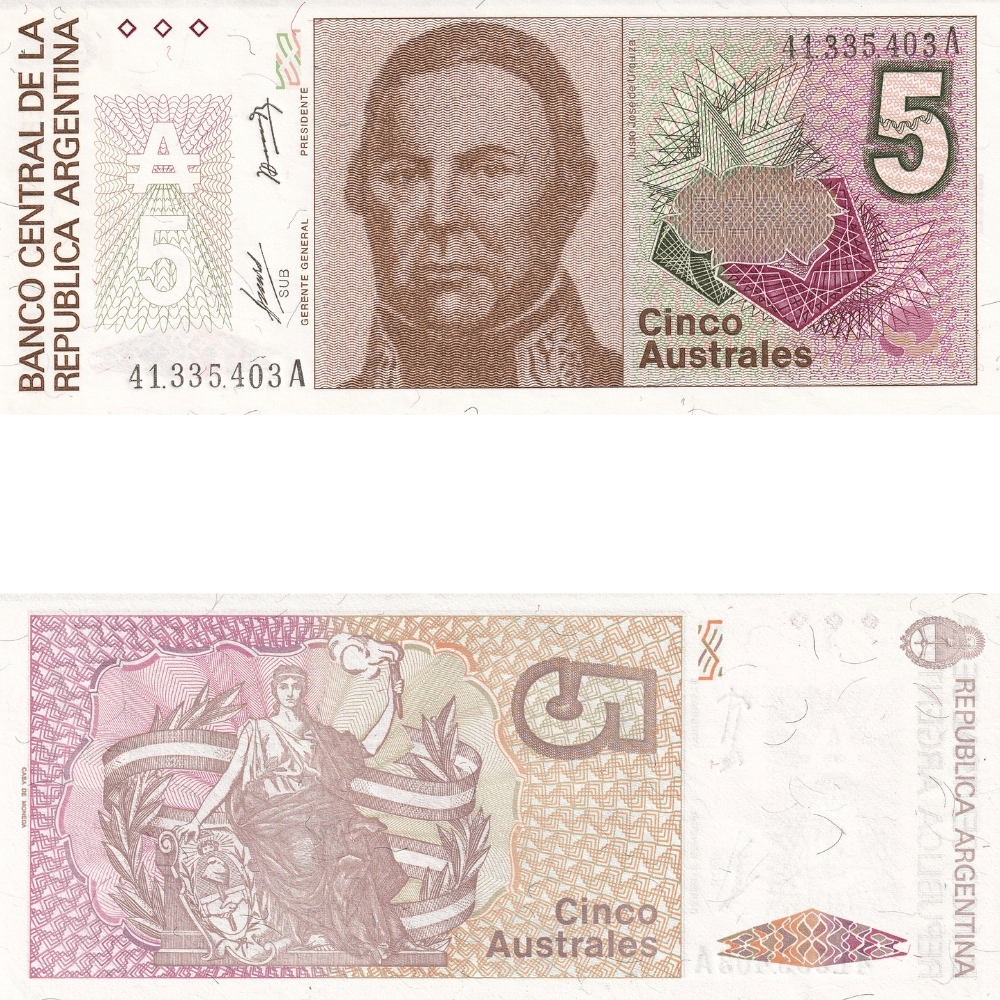 Arjantin 5 Australes - 1985 - ÇİL