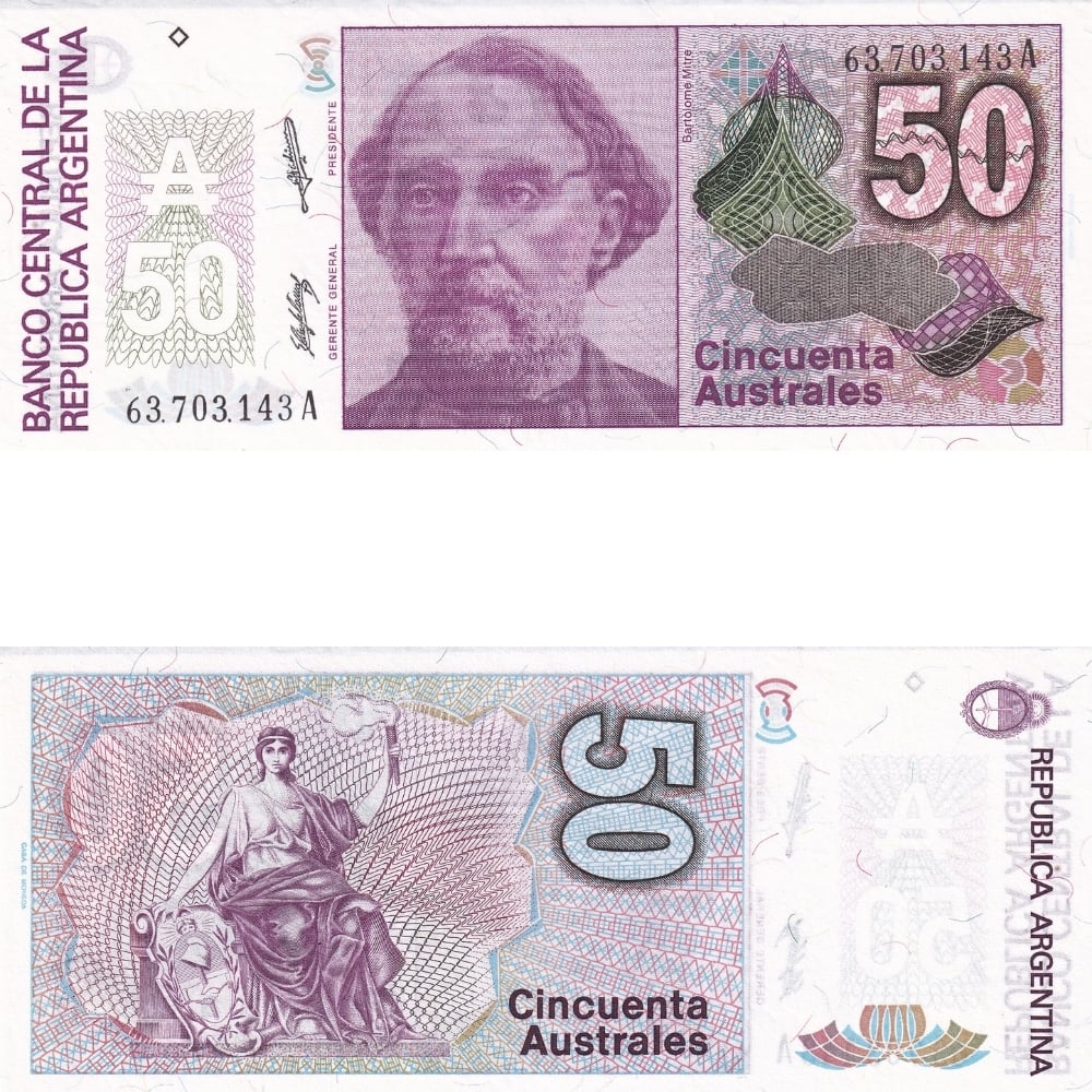 Arjantin 50 Australes - 1986 - ÇİL