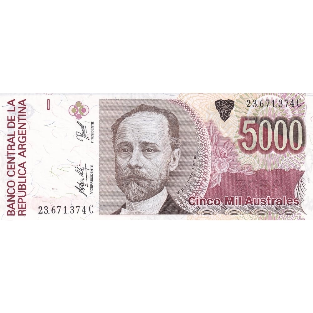 Arjantin 5000 Australes - 1989 - ÇİL