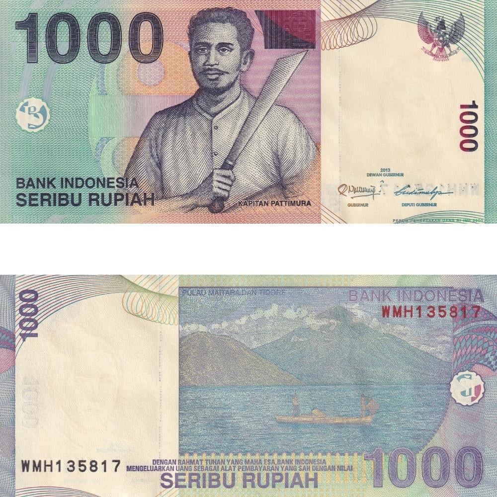 Endonezya 1000 Rupi - 2013 - ÇİL