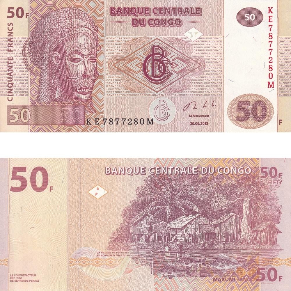 Kongo 50 Franc - 2013 - ÇİL