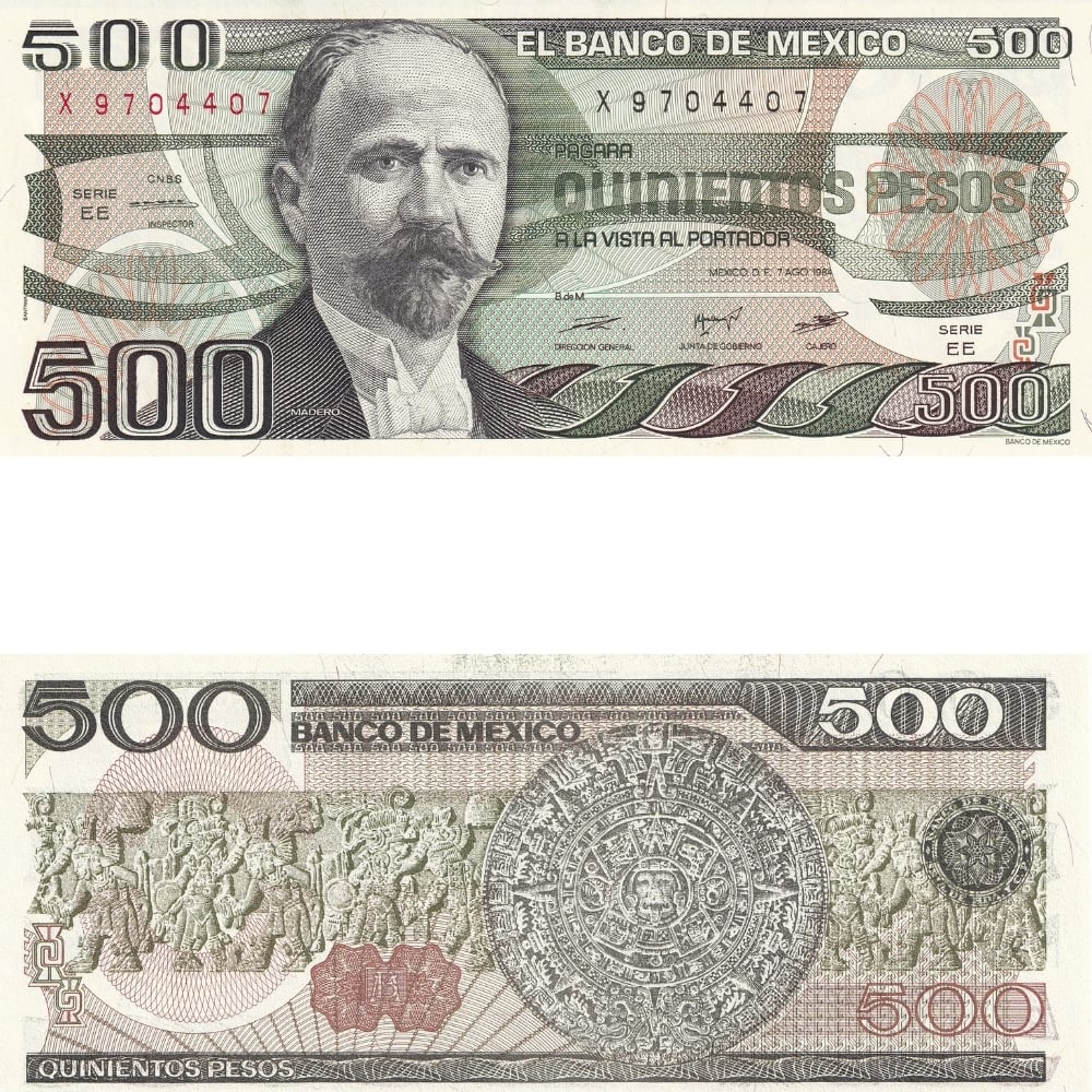 Meksika 500 Pesos - 1984 - ÇİL