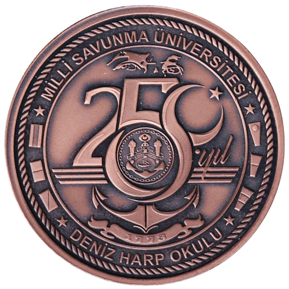 MSÜ Deniz Harp Okulu 250.Yıl Bronz Hatıra Para - ÇİL
