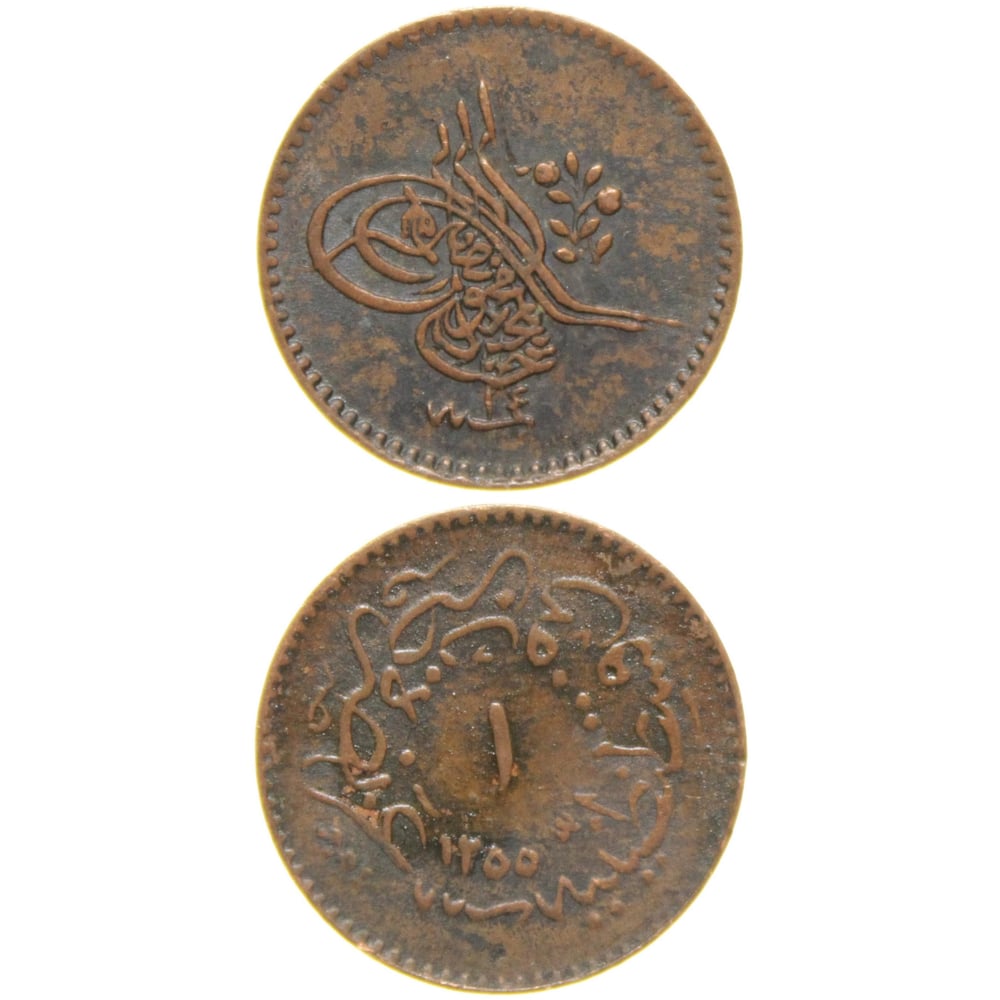 Sultan Abdülmecid 1255/14 Bakır 1 Para - Çil Altı