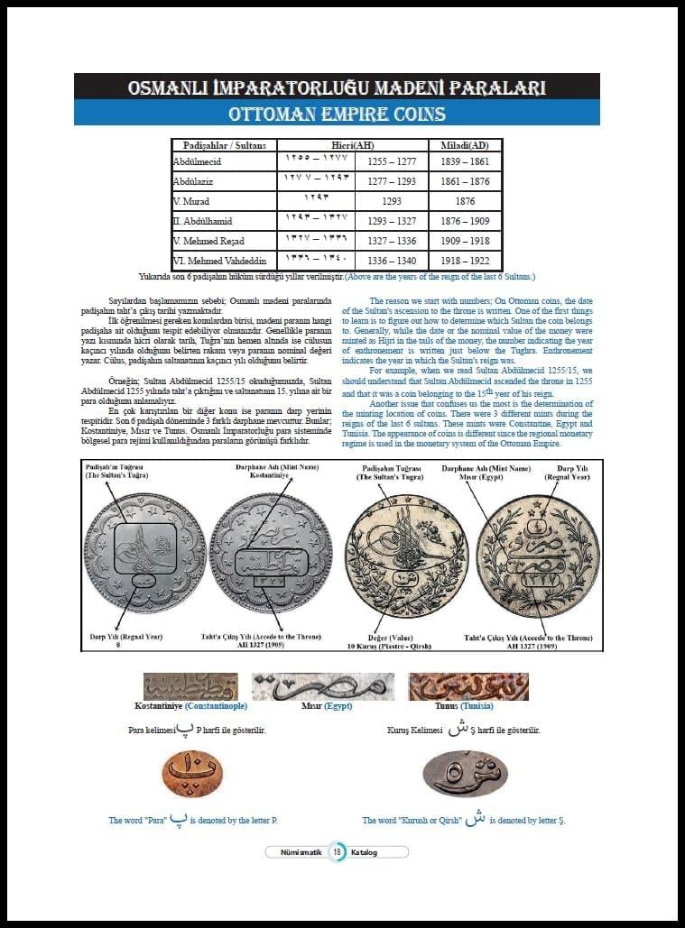 Türkiye Cumhuriyeti ve Osmanlı İmparatorluğu Nümismatik Katalog - 2024 - Murat Demirdöğen - Fikret Kuçlu