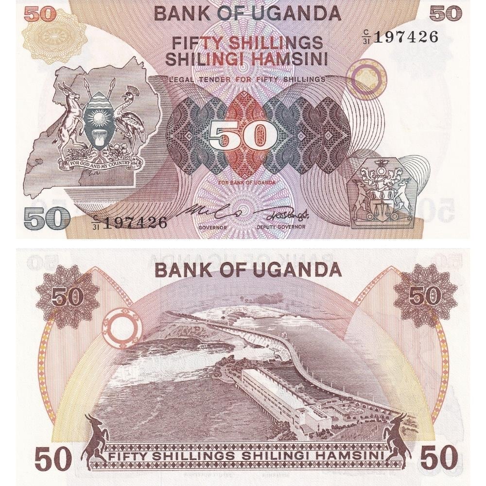 Uganda 50 Şilin - 1982 - ÇİL