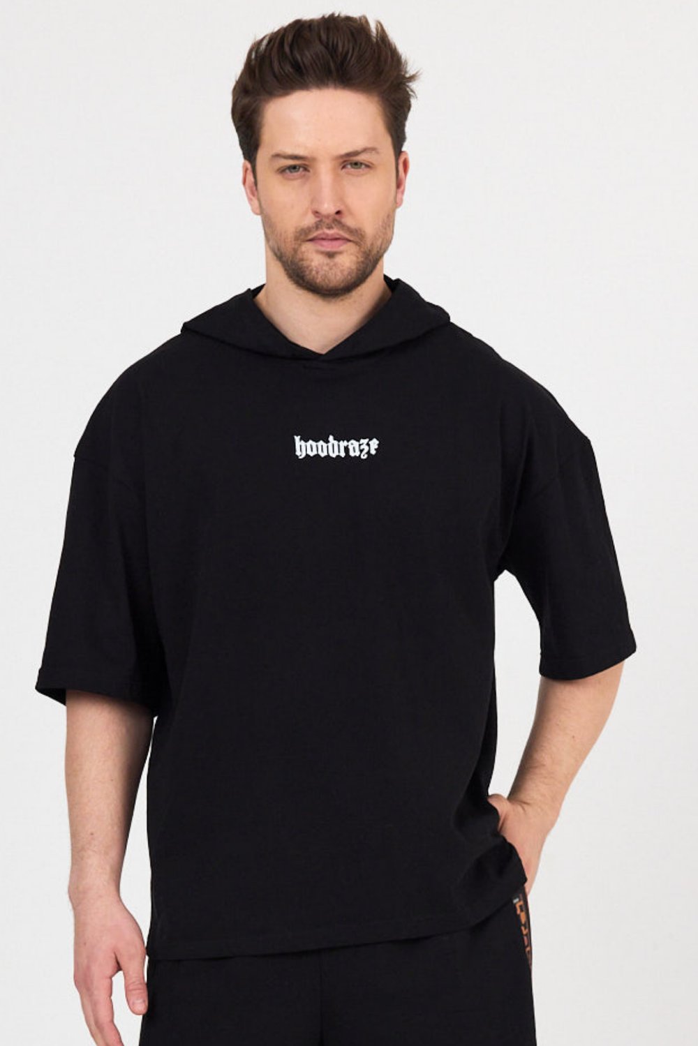 Erkek Kapüşonlu T-shirt Oversize