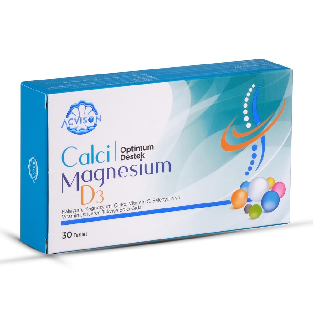 CALCİ MAGNESİUM D3 TAKVİYE EDİCİ GIDA