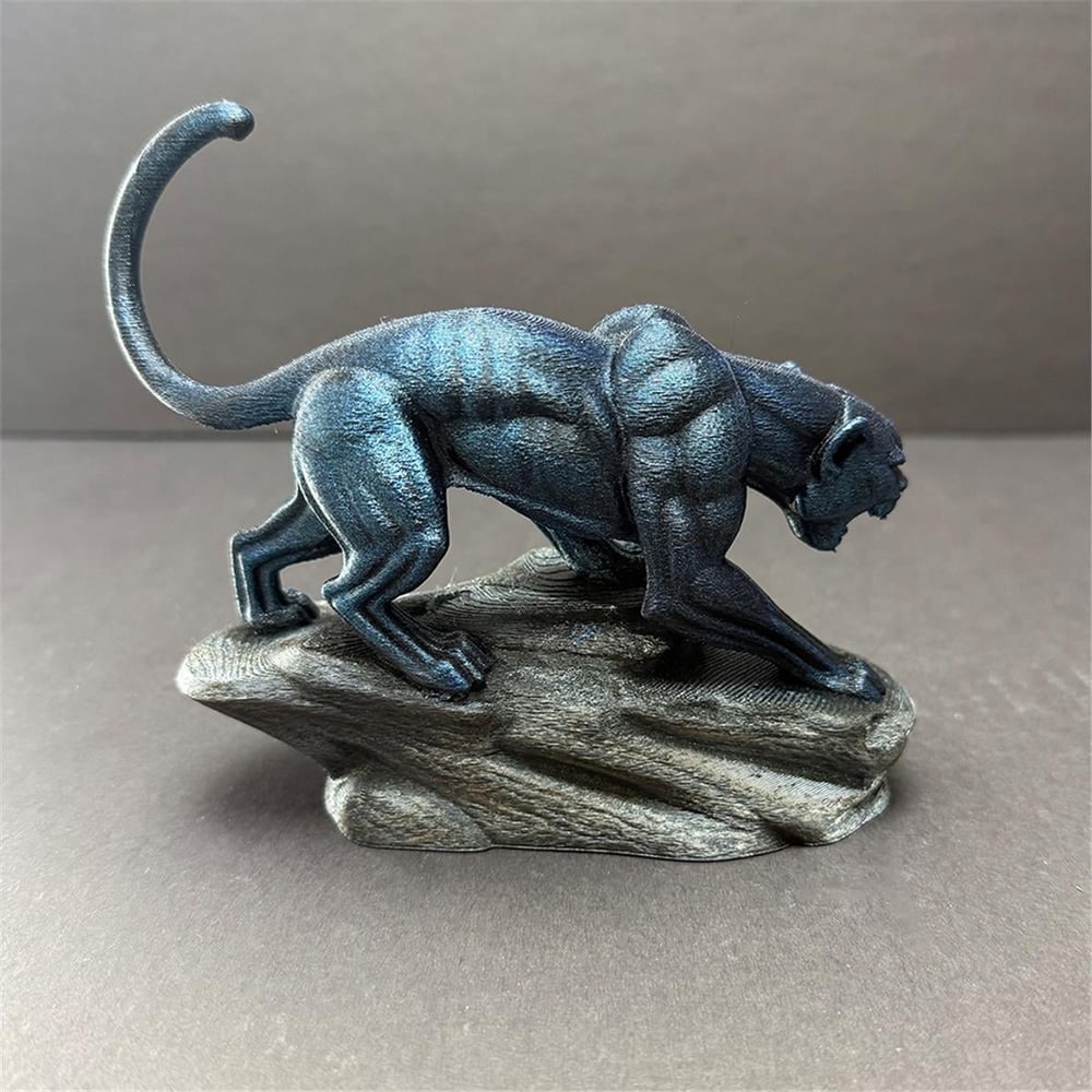 Dağ Aslanı 3D PLA Baskı %100 El İşçiliği Boyama