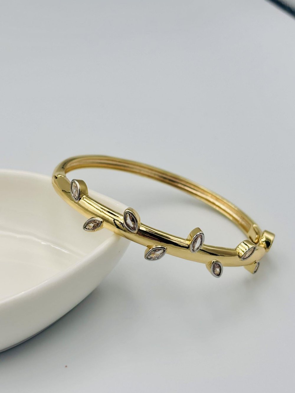 Gold Damla Taşlı Bileklik