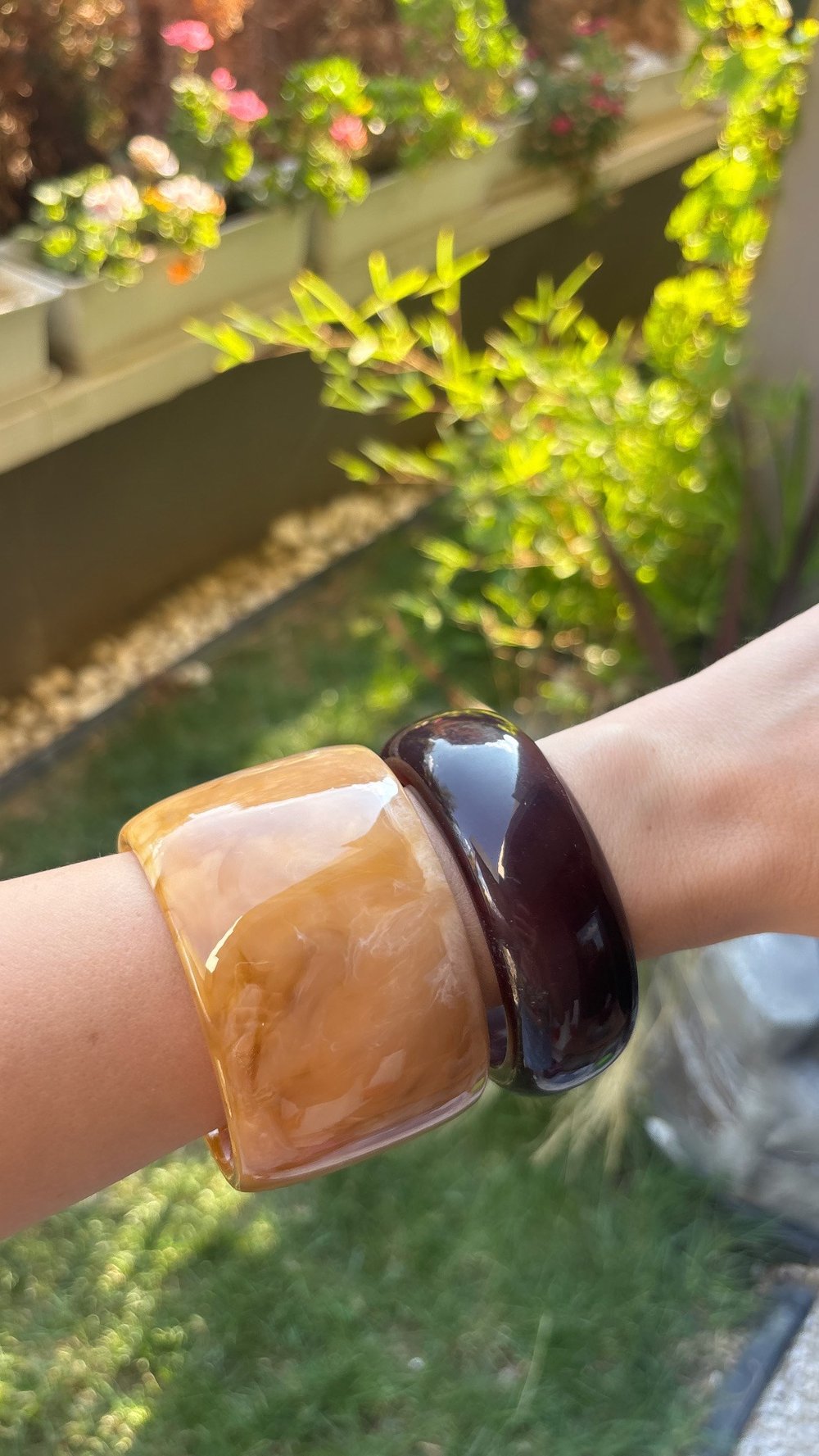 Premium Marka 2'li Sert Kemik Bileklik Seti