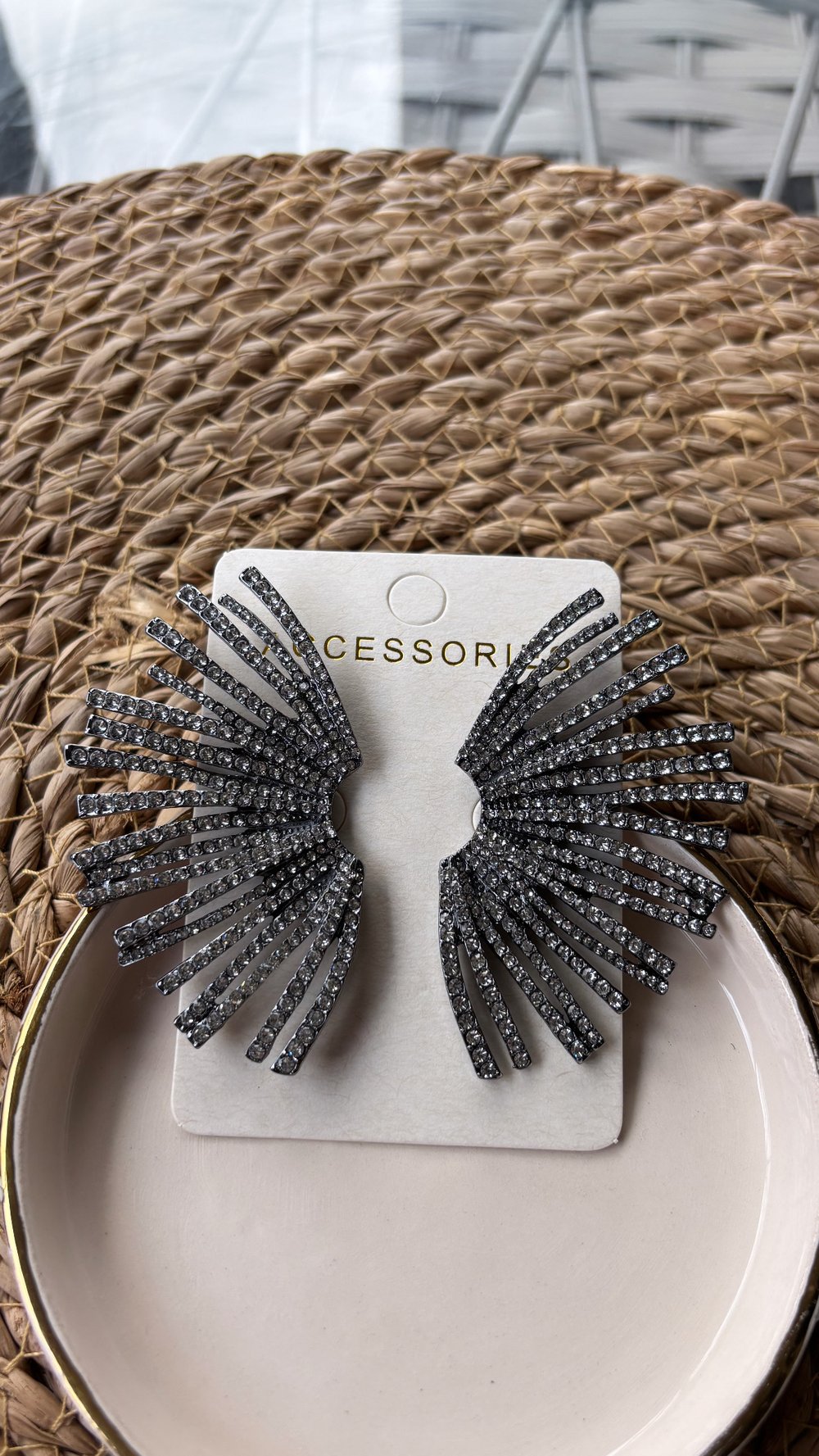 Premium Marka  Parlak Taşlı Ear Cuff Küpe