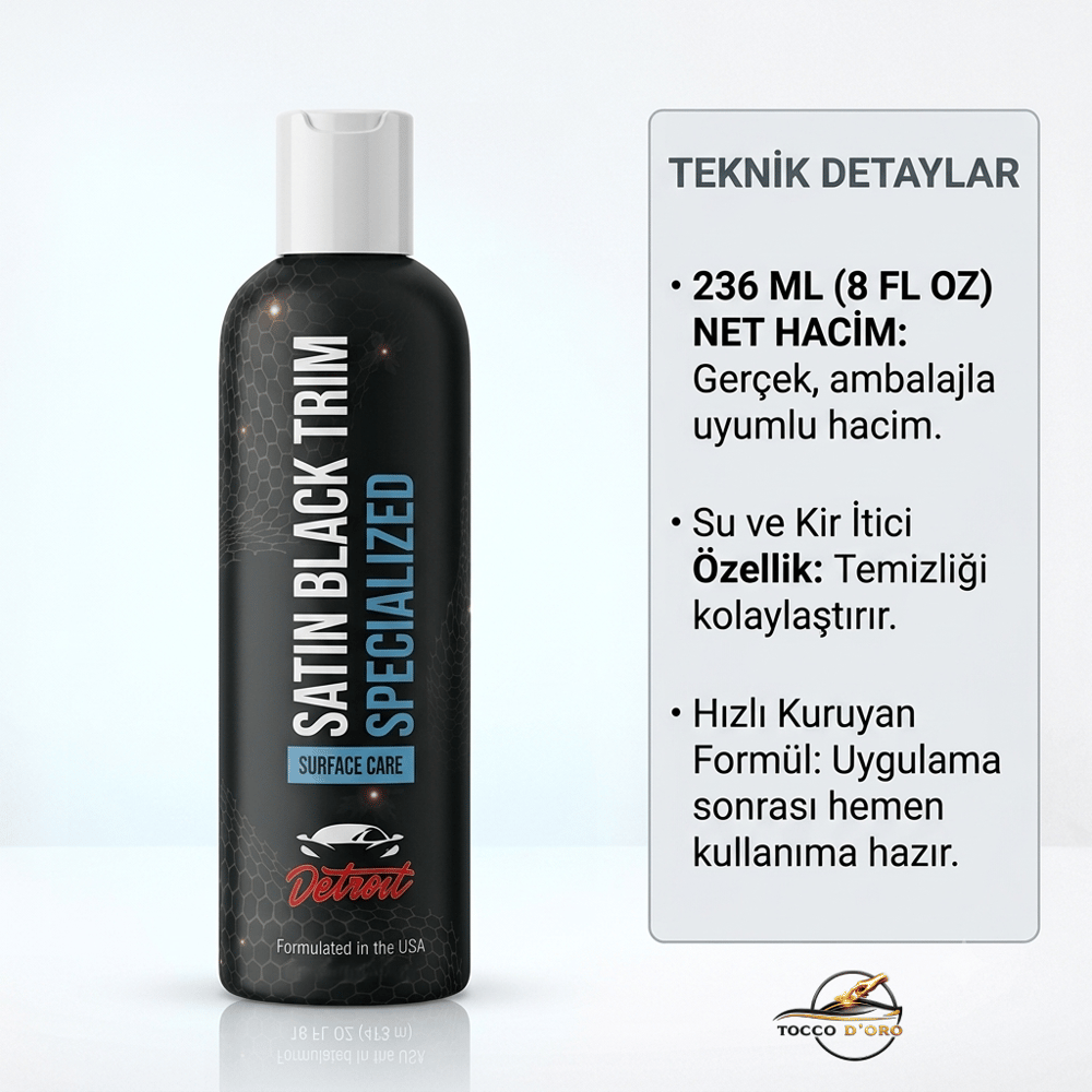 Detroit SATIN BLACK TRIM PLASTİK YENİLEYİCİ
