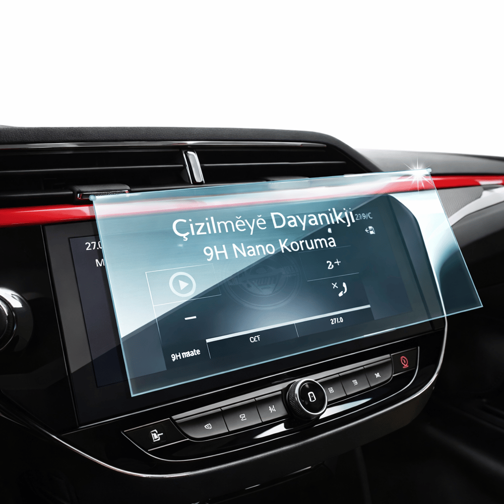 OPEL CORSA ULTİMATE 7 İNC 9H NANO MULTİMEDYA EKRAN KORUYUCU (PARLAK) 2020-2024