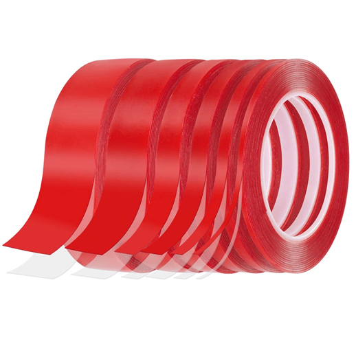 WHB Çift Taraflı Bant Kırmızı – 5 Metre x 25 mm