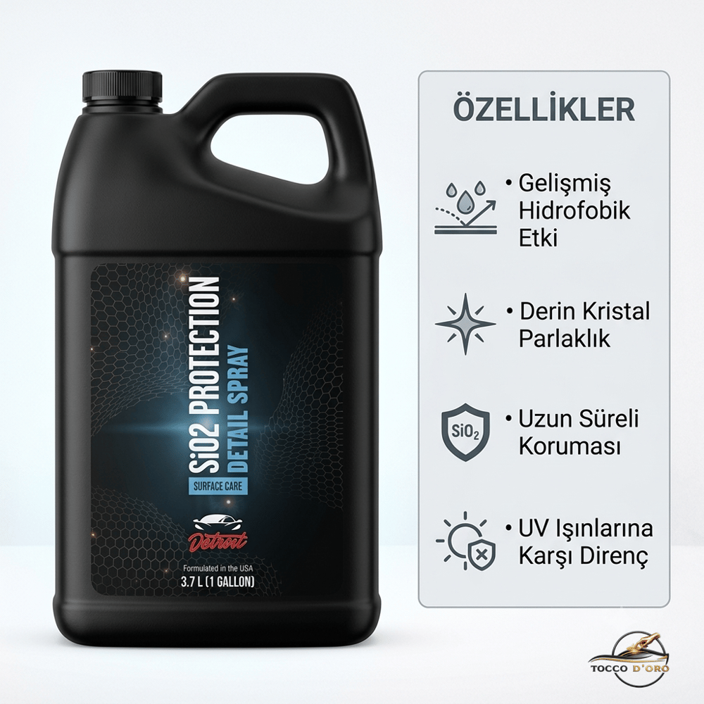 SIO2 Detroit PROTECTION SPRAY CERAMIC 3,78L KATKILI YÜZEY KORUMA