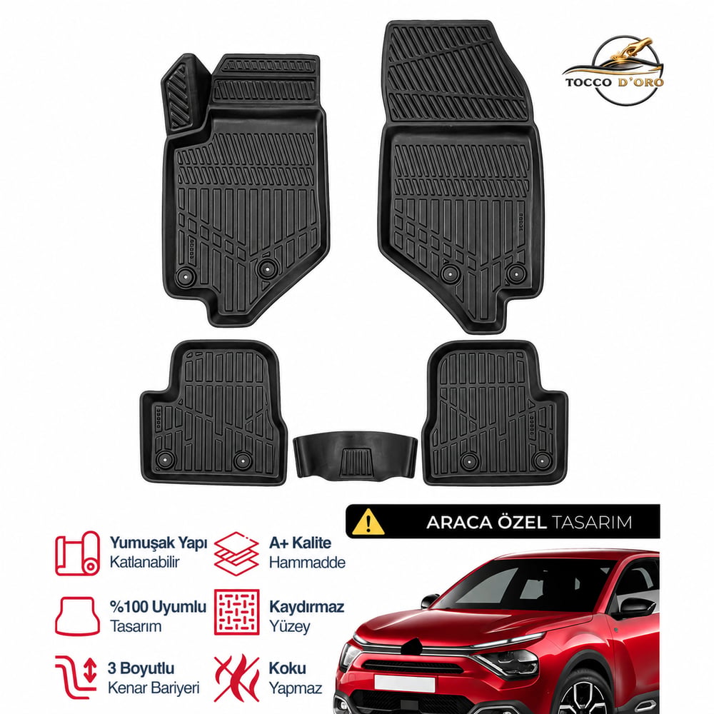 Citroen C4X 3D Plus Havuzlu Paspas 2022+