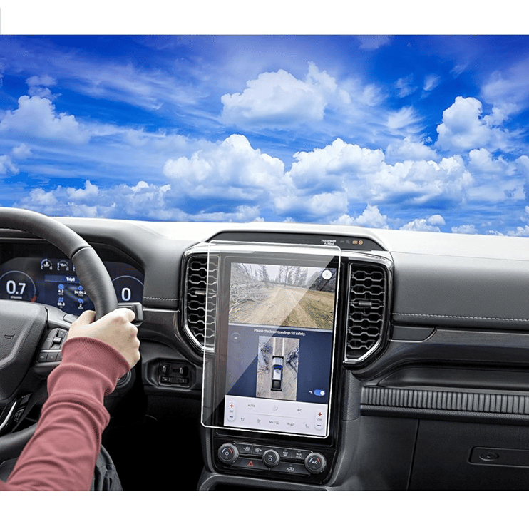 FORD RANGER TİTANİUM 12 İNÇ 9H NANO MULTİMEDYA EKRAN KORUYUCU (PARLAK) 2023-2025