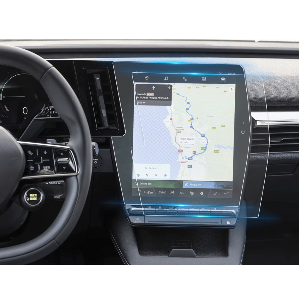 RENAULT MEGANE E-TECH TECHNO ESPRİT ALPİNE 12.3 İNÇ 9H NANO GÖSTERGE EKRAN KORUYUCU (PARLAK) 2023-2025