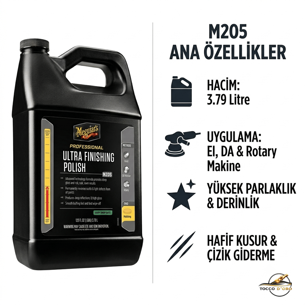 Meguiars Mirror Glaze 205 Ultra Finishing Polish 3.79L