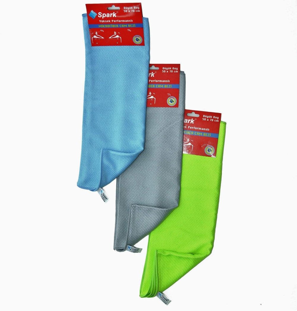 Spark Mikrofiber Cam Bezi 50x70 cm - Yüksek Performanslı
