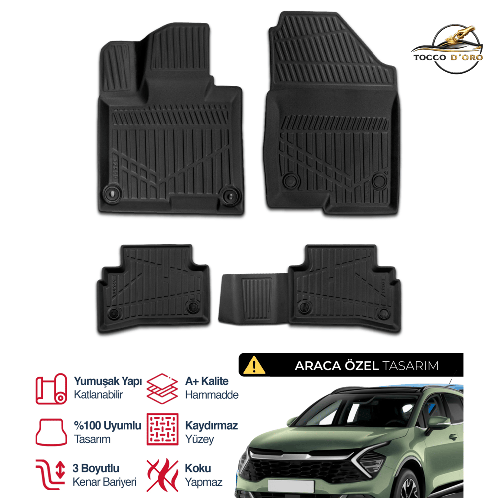 Kia Sportage 3D Plus Havuzlu Paspas 2022+