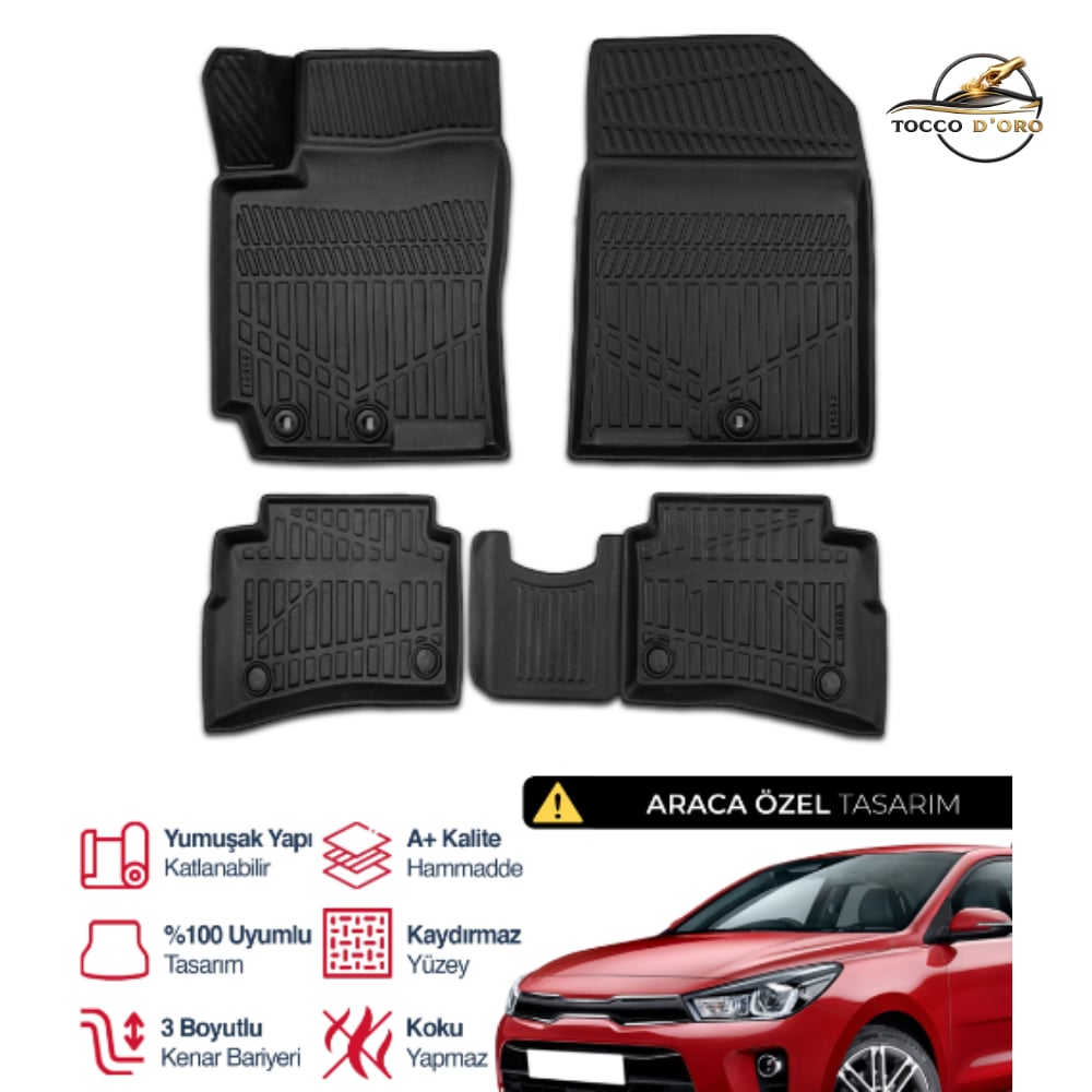 Kia Rio Kauçuk Paspas 2017-2023