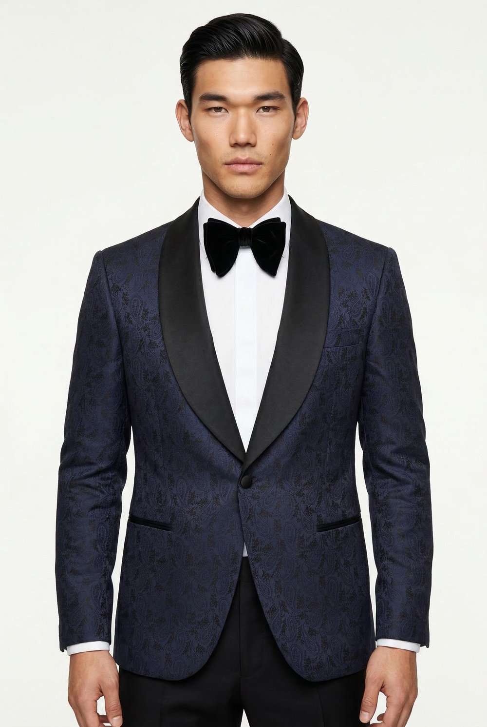 Karakaşlı Midnight Paisley Smokin Ceket